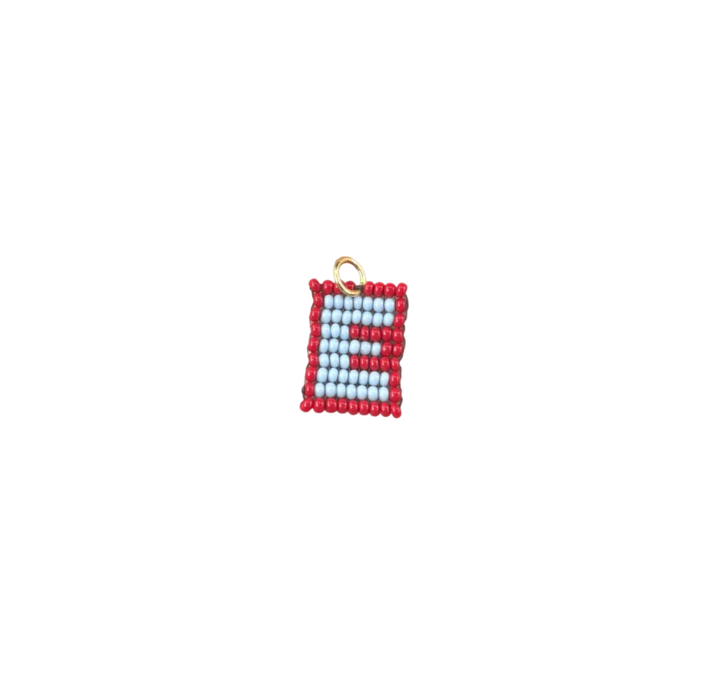 E - red & light blue