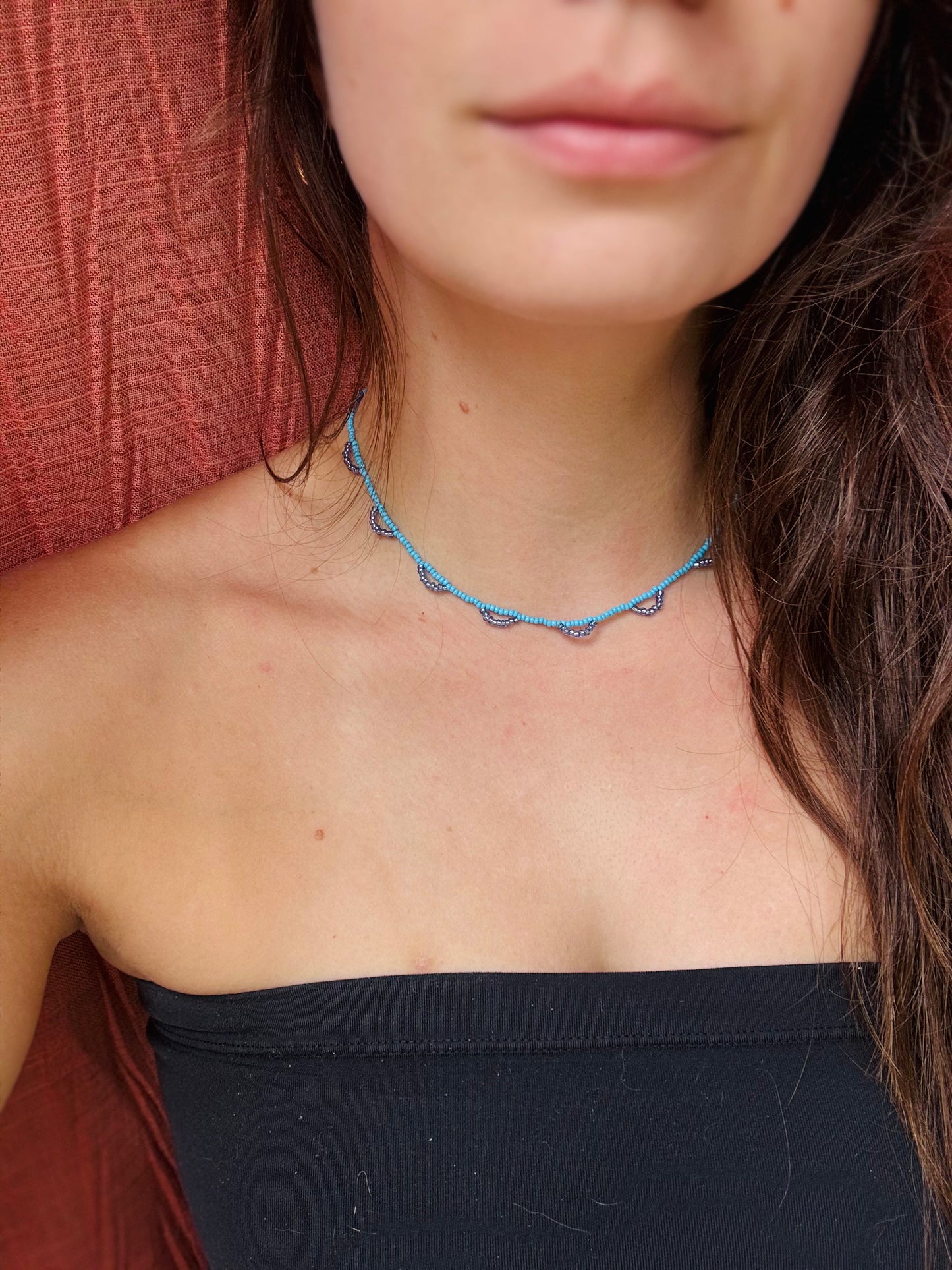 half moon necklace - no clouds in the sky