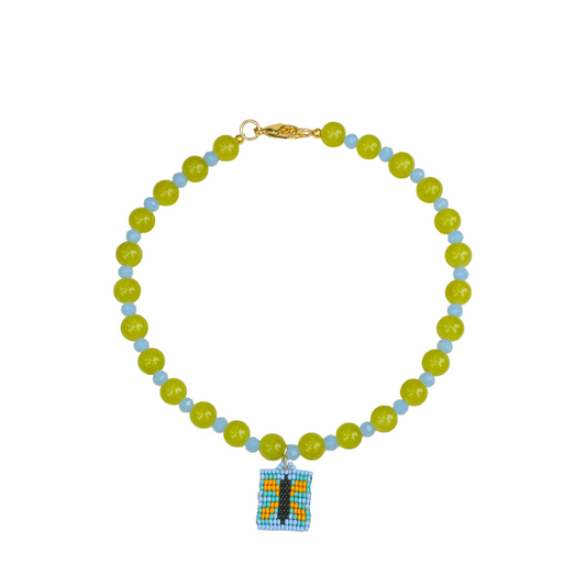 chunky candy with butterfly charm