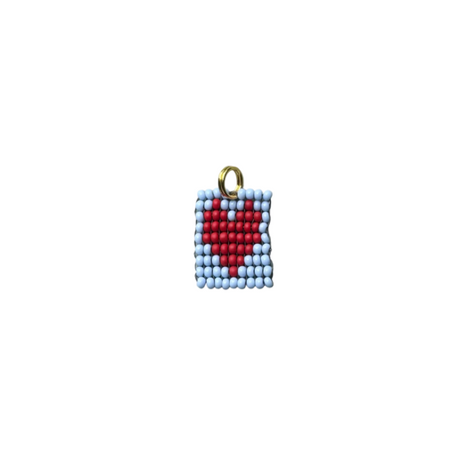 baby blue & red - HEART