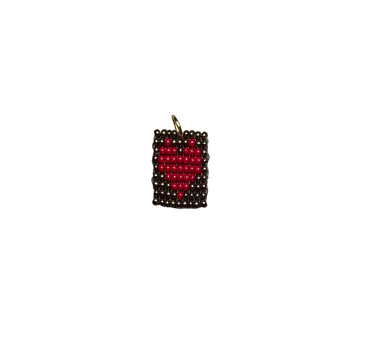 bronze & red - HEART