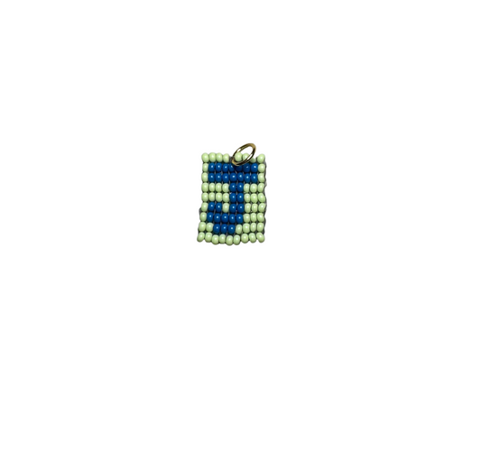 light green & blue - J