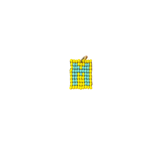 M - yellow & teal