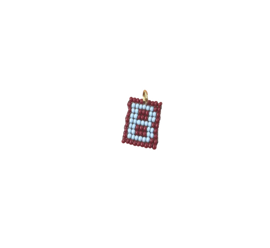 B - maroon & light blue