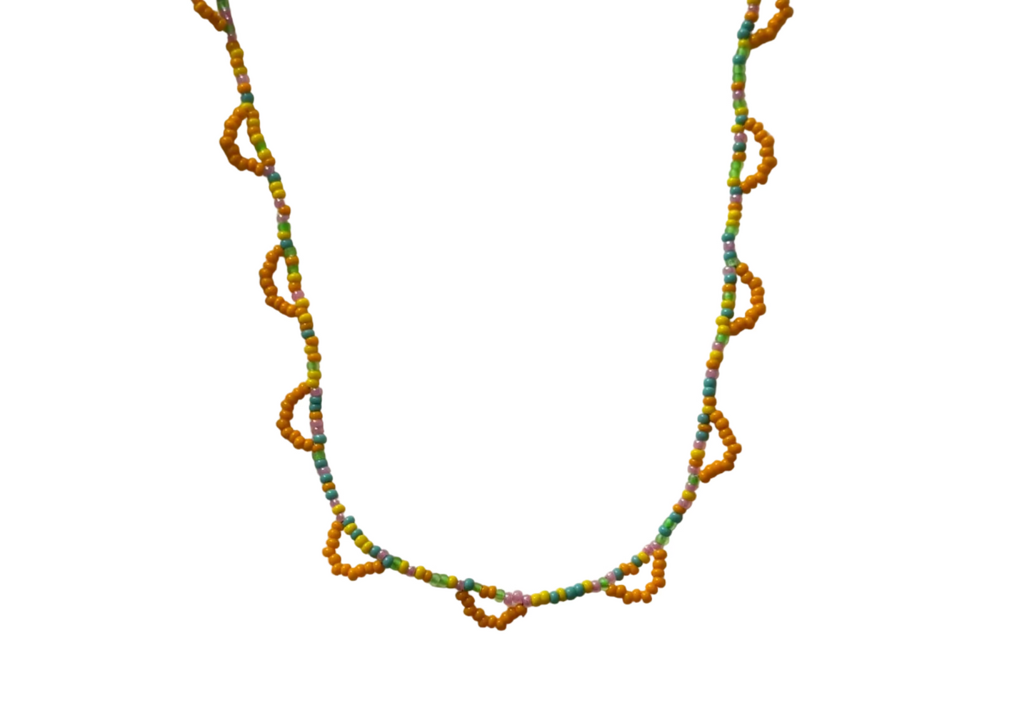 half moon necklace - bubblegum summer