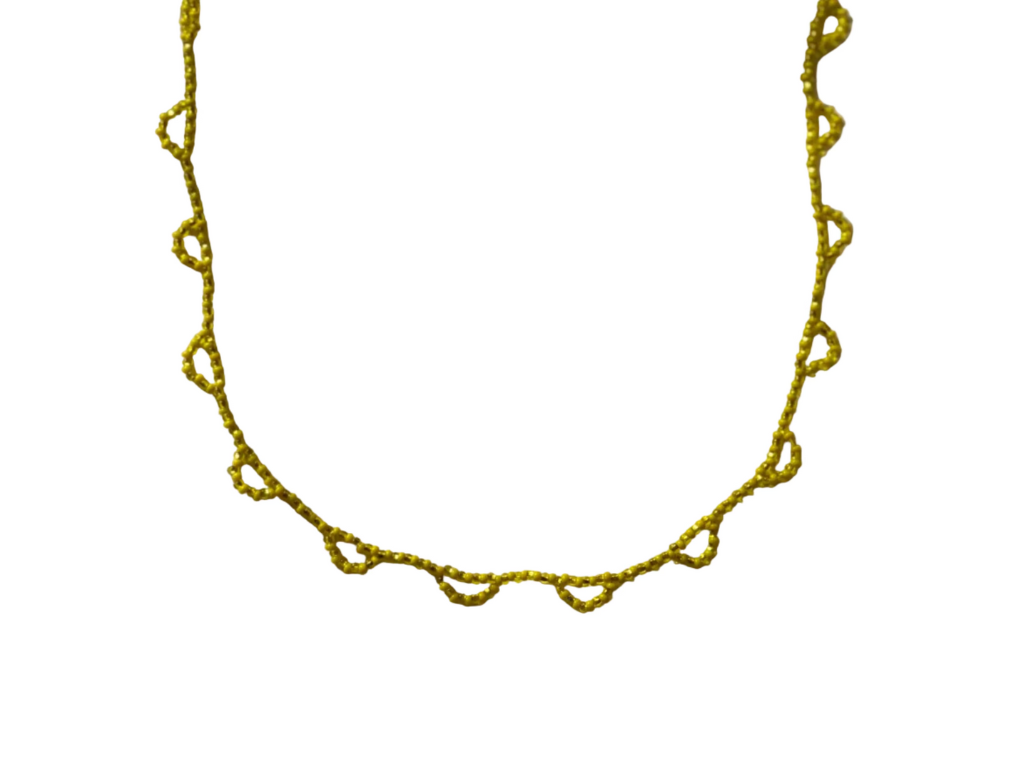 half moon necklace - sunshine
