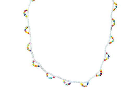 half moon necklace - she's like a rainbow